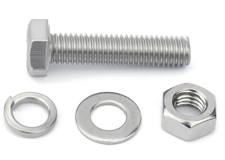 Factory Price Carbon Steel Hex Bolt DIN933 Stainless Steel Hex Bolt with Nut and Washer