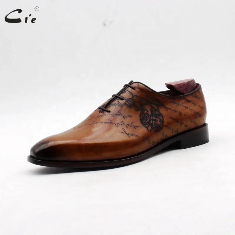 Cie Ox831 High Quality Brown Genuine Shoes Dress Formal Leather Shoes for Men