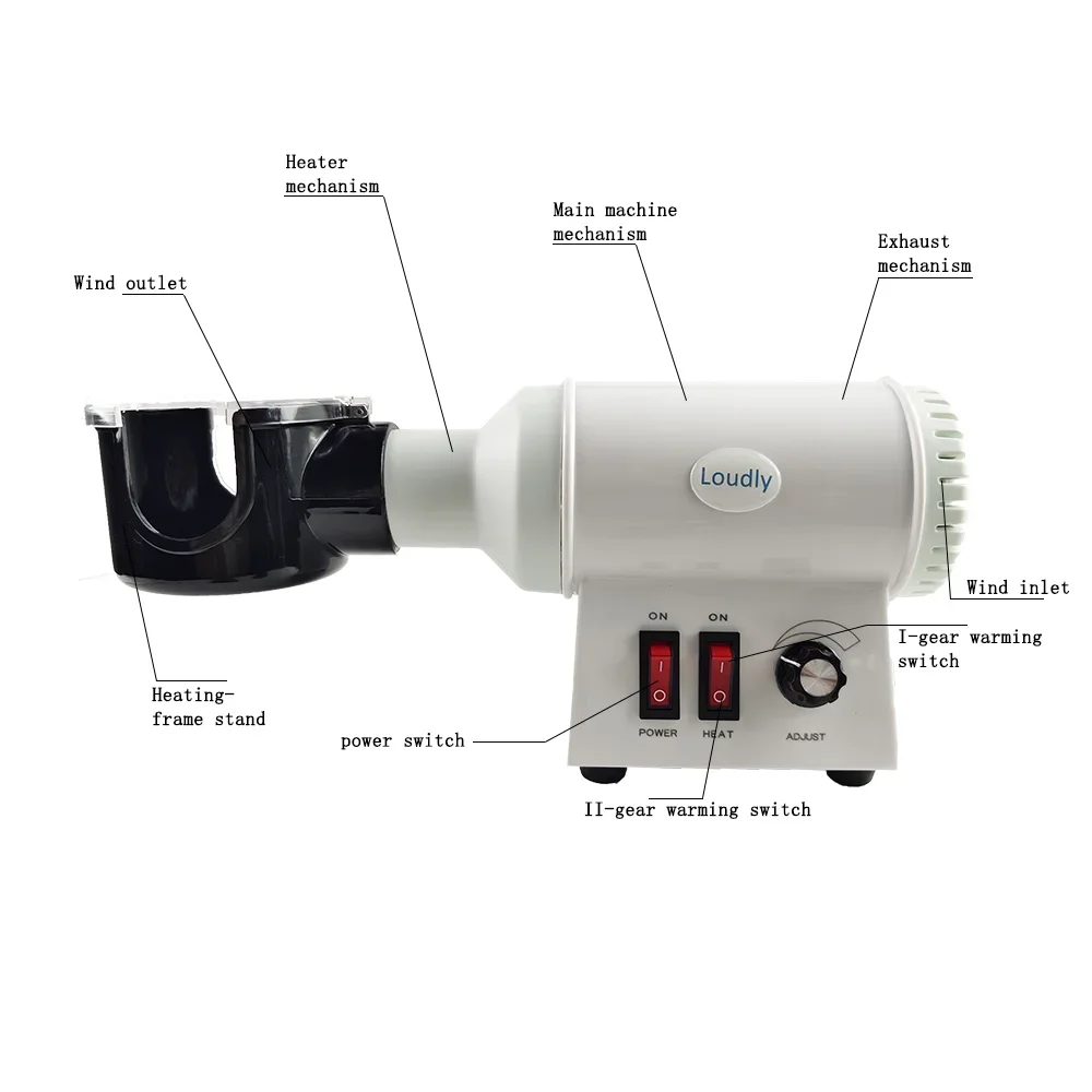 6BT Frame Heater Warmer Optical Glasses Adjustable Lens Frame Optics Lens Optical Heating Machine Quiet Blowing Low Price