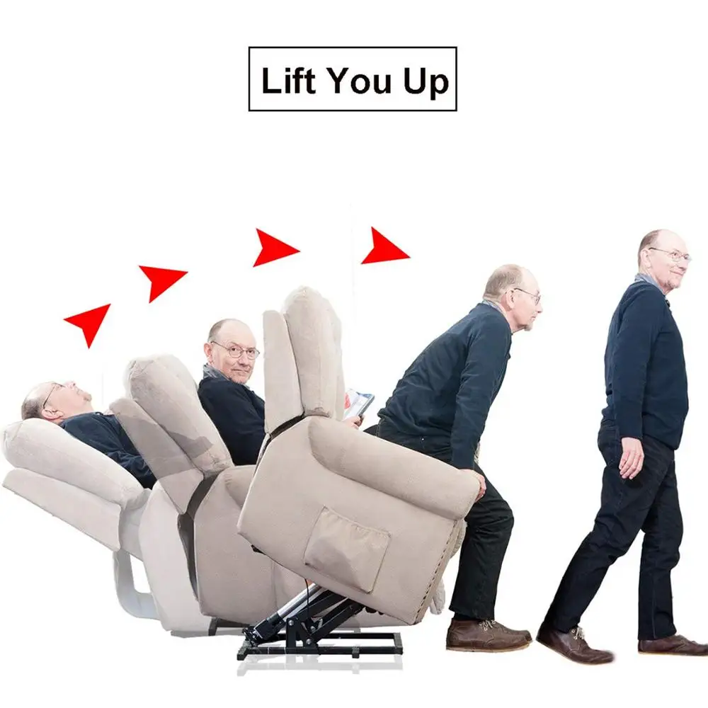 JKY Furniture ZOY China Morden Single Electric Lift Recliner Chair With Side Pocket