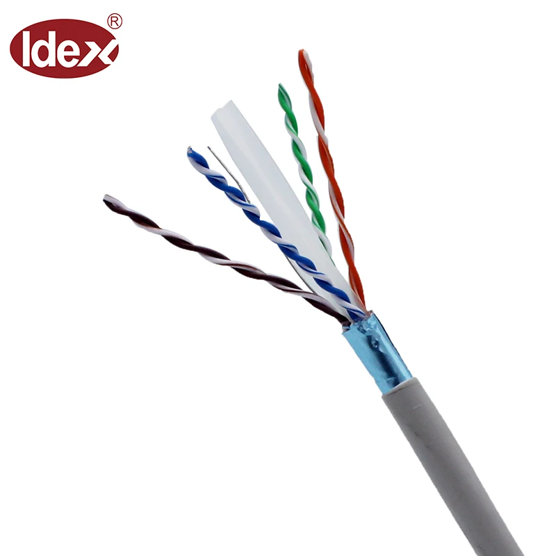 High Speed 10 GB Bulk Ethernet Cable 1000ft Cat6 F/UTP Plenum Cable with Bare Copper Conductor Cat6a Type Made of Copper