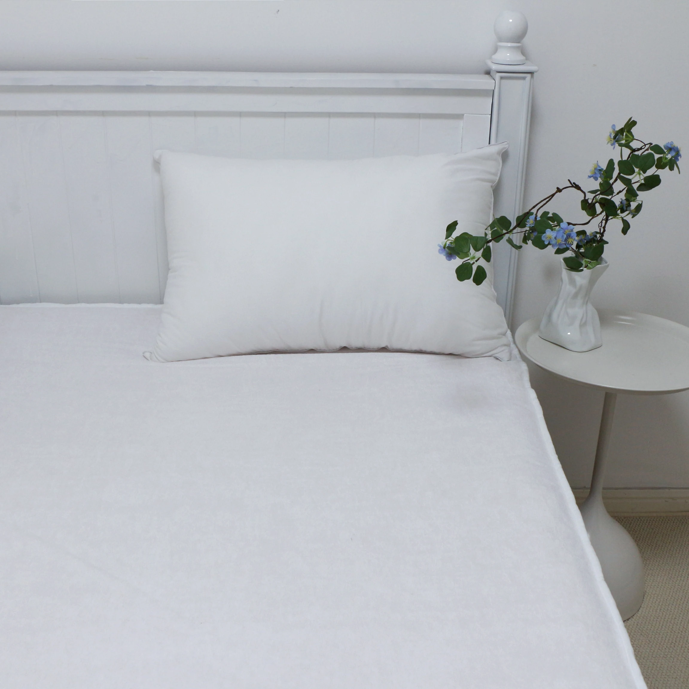 Противопылевая бамбуковая полиэфирная махровая Простыня из трикотажного волокна 100% водонепроницаемая наматрасная накладка