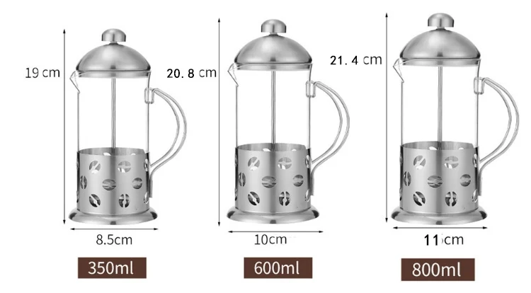 Big Discount Clear Tea Pot Popular Water Jugs Half Gallon High Quality Coffee French Press