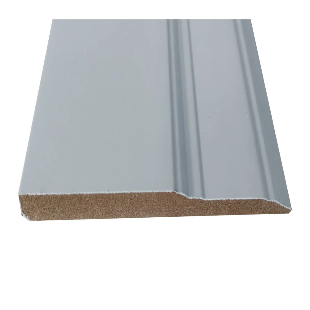 Pre-primed MDF skirting moulding baseboard crown moulding for home decoration