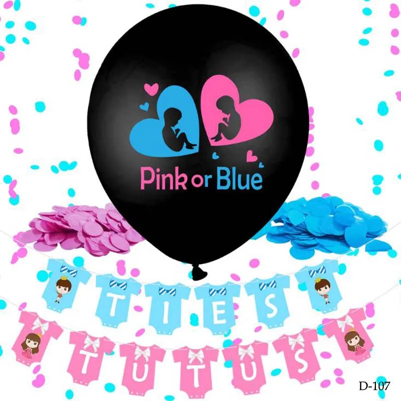 
Gender reveal Boy or girl party decoration confetti cannon 