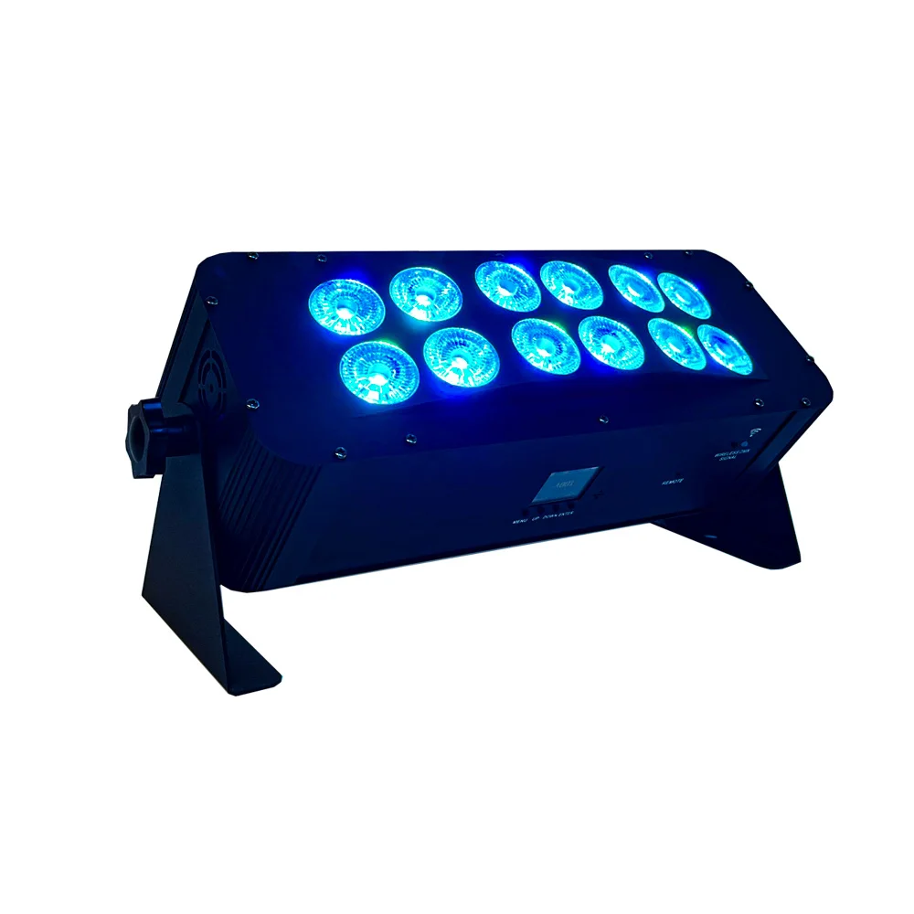 12 pcs RGBWA UV 18W battery remote 	 wireless dmx wash light
