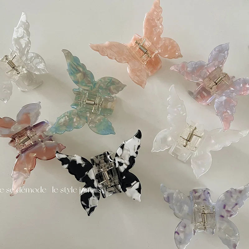 YANYE Super Fairy Fantasy Butterfly Sweet Acetate Acrylic Acid Shark Grabber Girl Hair Accessories Claw Clips Hairpins