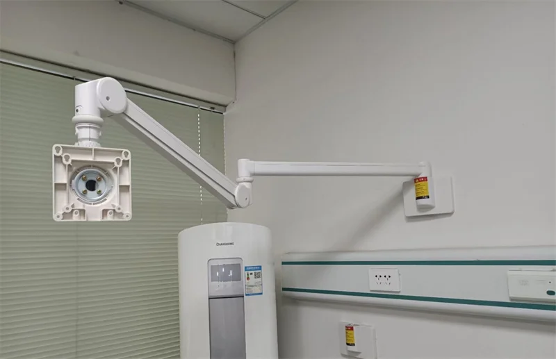 Flexible long monitor arm rotate tilt wall mount for hospital
