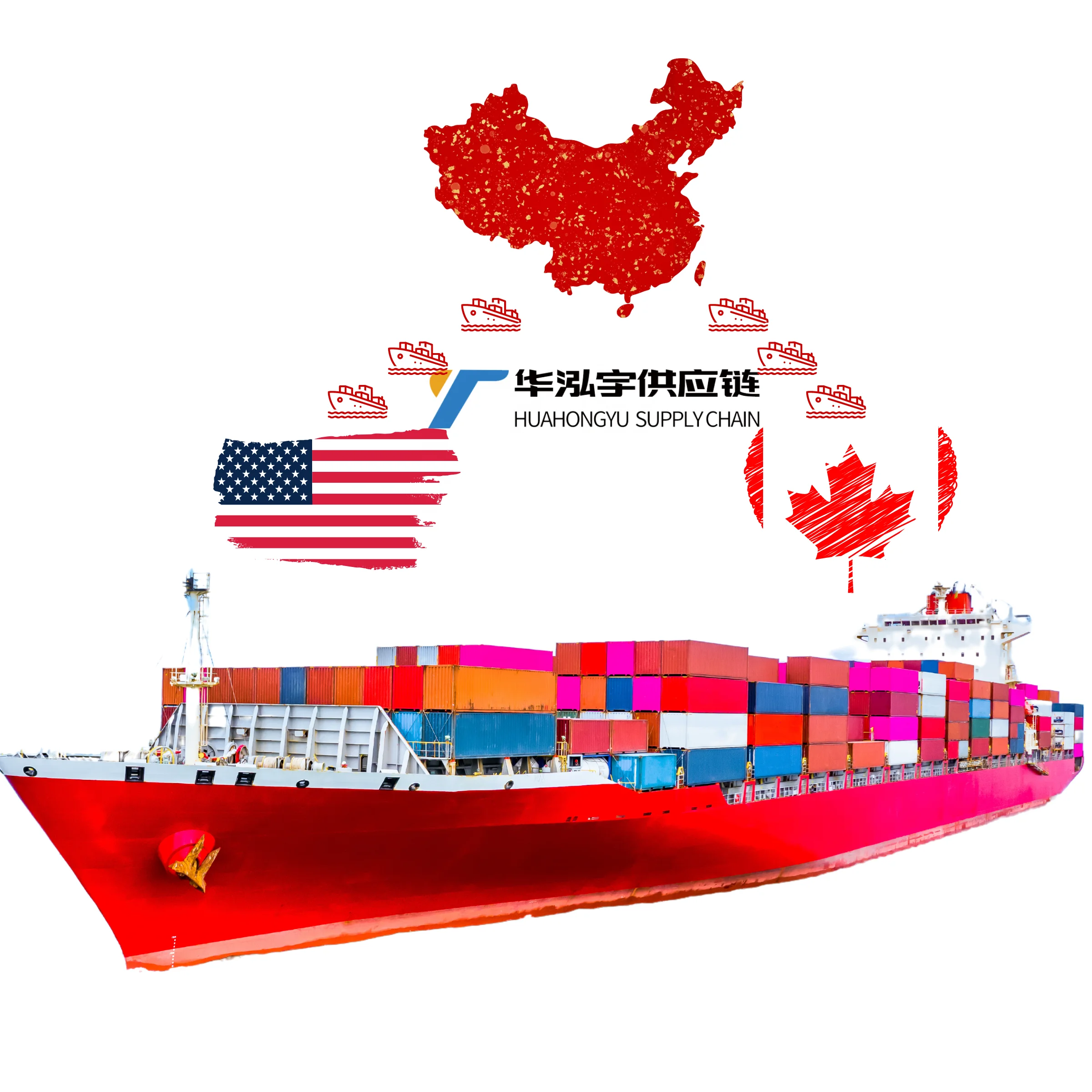 Китайский экспедитор морские грузовые перевозки контейнерные дома в США Великобритания Канада из