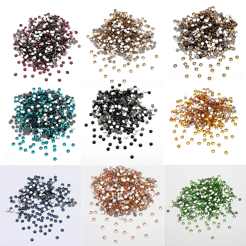 Complete Colors Ss10 Flatback Glass Rhinestones Non Hotfix Rhinestones In Bulk Non Hotfix