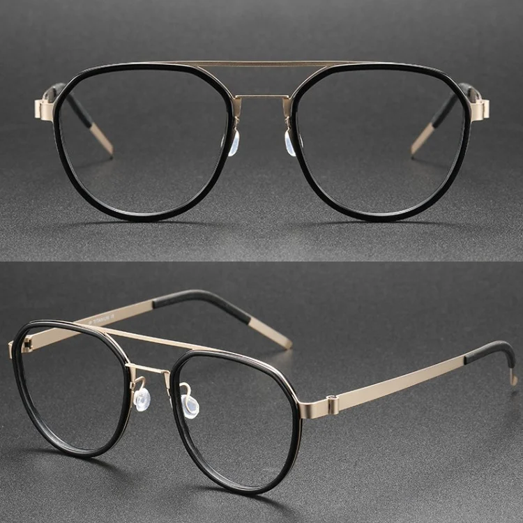 Aviation Large Spectacles Titanium Eye Glass Frames Fro Men Eyewear Lightweight Eyeglasses Optical Glasses