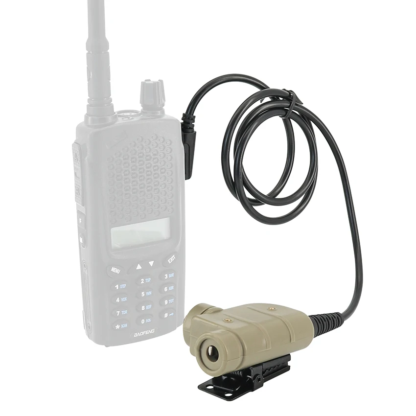 TAC-SKY тактические аксессуары u94 Silynx PTT адаптер совместим с Baofeng uv5r рация для электронной съемки гарнитуры