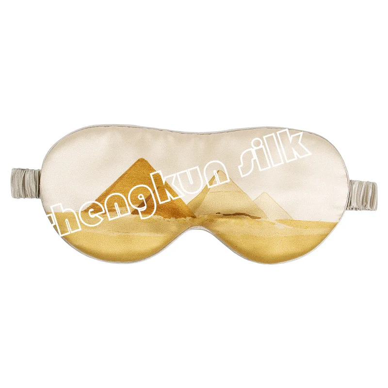  19mm Grade 6A Silk filled with 8G 16g Cstomer size logo and design silk eye mask sleep
