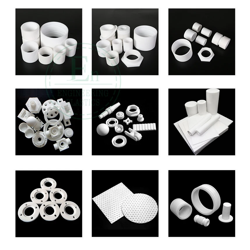 Custom Self Lubricating Ptfe Peek Nylon Flange Bushing Plastic Bearing Bush Screw Shaft Sleeve Tube Pipe Bushings Manufacturing