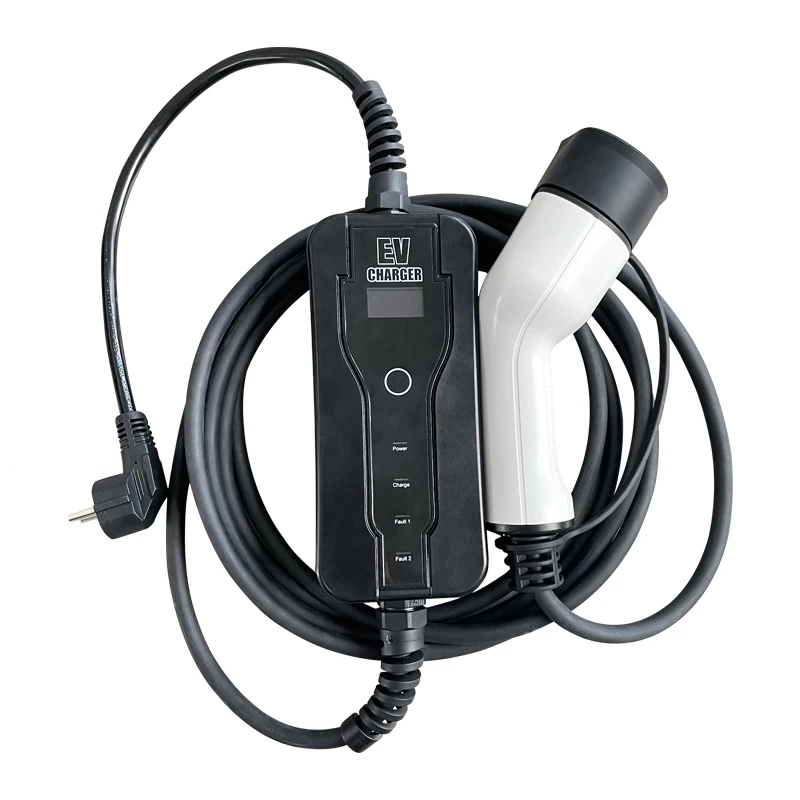 Тип 2 16A IEC 62196 EV зарядное устройство уровень портативная зарядная станция для домашнего электромобиля с держателем и кабелем зарядного устройства