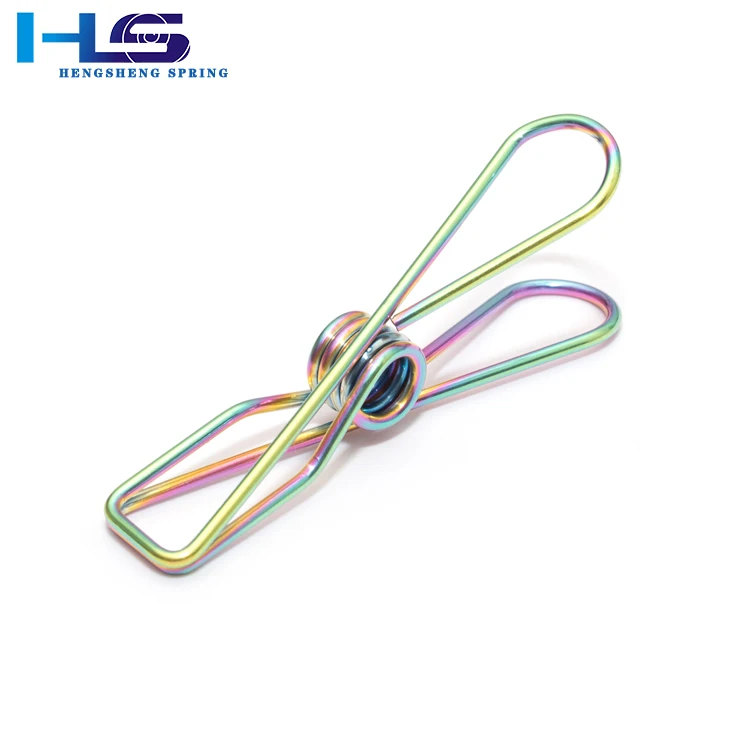 Wire Clothespins Laundry Chip Clips Durable Clamp Metal Clothes Pegs Multi-Purpose for Outdoor Clothesline Travel