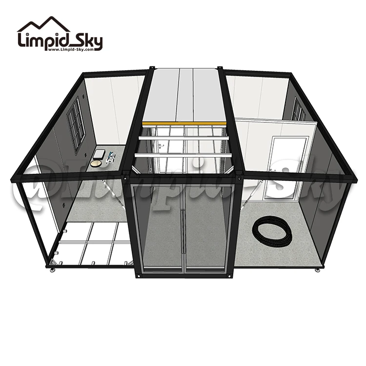 20ft 40ft China Prefab Container Office Portable Tiny Modular Light Steel Easy Install Expandable House Office