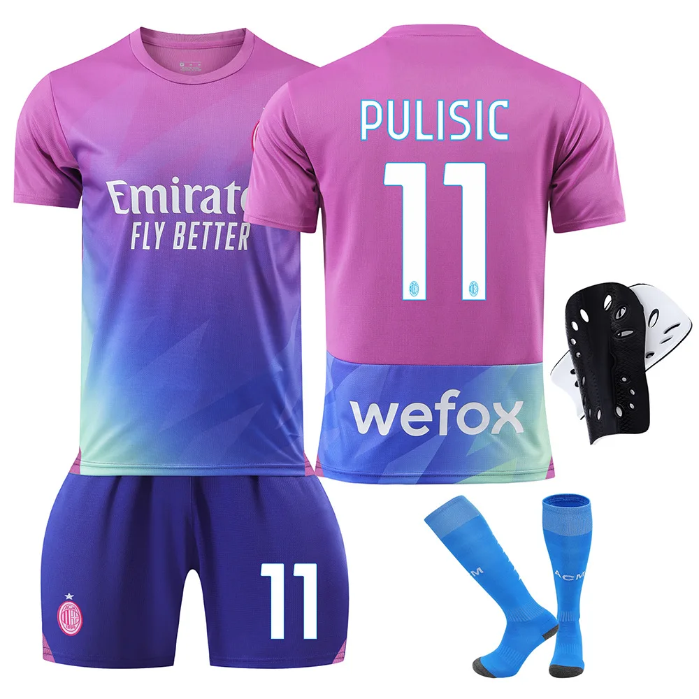 Factory customized football jersey AC 2 away kit size 9 Giro 10 Leo 11 Prisic 19 Teo football jersey