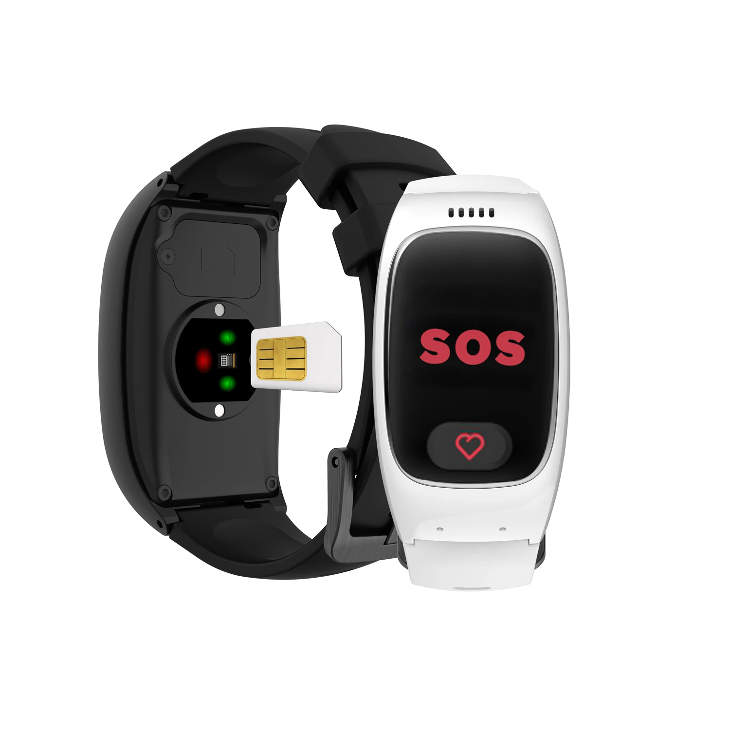 SOS Calling 4G Elderly Watch Fall Alarm Detection GPS Tracker Senior Care Long Standby Time For Old Men
