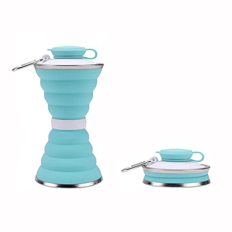 Hot Selling Retractable Silicone Folding Water Cup Travel Sports Water Bottle
