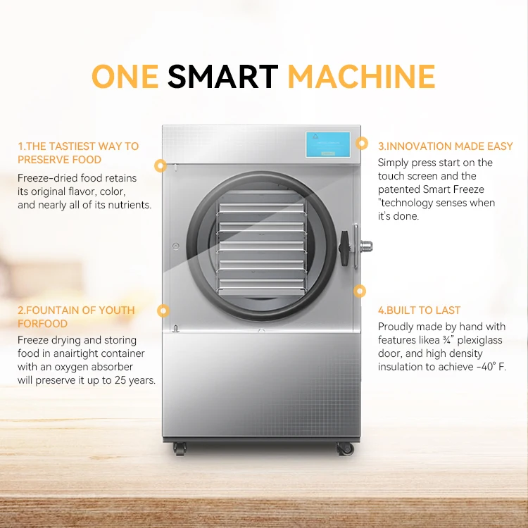 Home Freeze Dryer Patented Exquisite Appearance Small Food Freeze Drying Dryer Equipment With Independent Probes