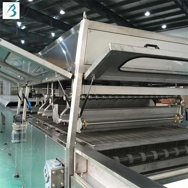 commercial automatic Chocolate enrobing machine for wafer biscuit