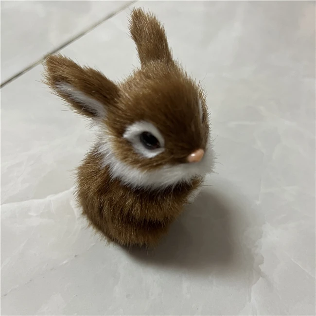 Игрушки маленькие кролики из натурального меха кролика