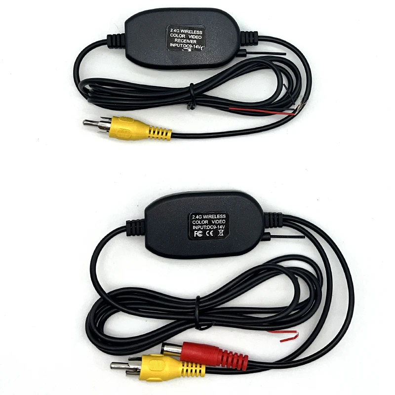 Universal 2.4G Car Wireless Rearview Camera Transmitter Receiver Kit for Reverse Camera Rearview Monitor RCA Video Cable adapte