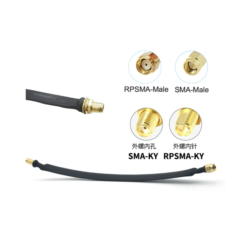 Flat coaxial Cable RPSMA female male to Antenna outdoor Cables door
