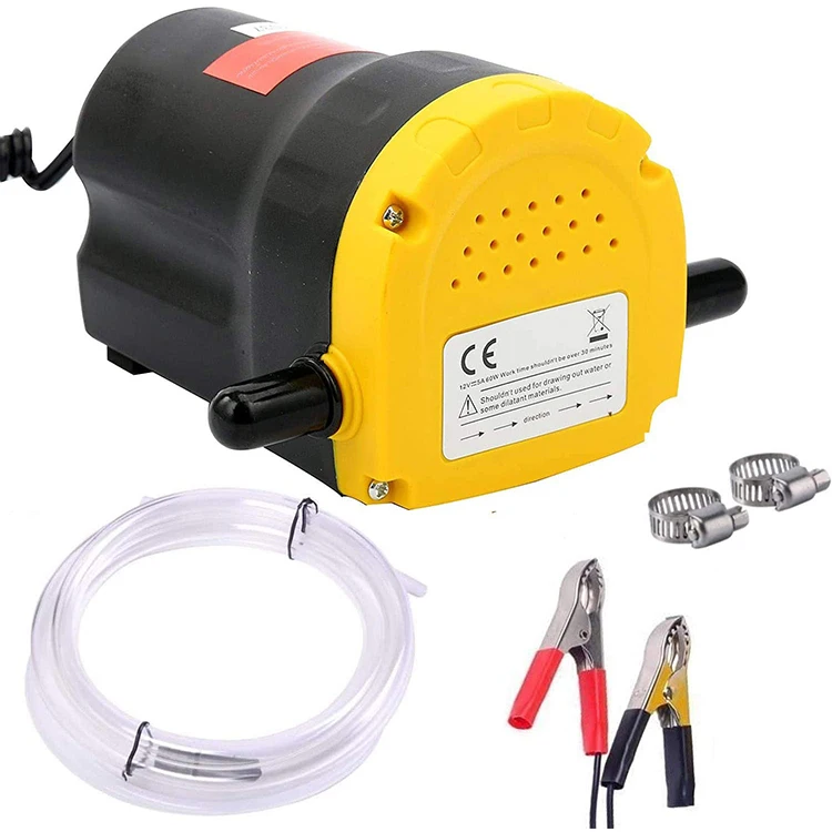 12V 60W Oil Change Pump Extractor, Oil/Diesel Fluid Pump Extractor Scavenge Oil Change Pump