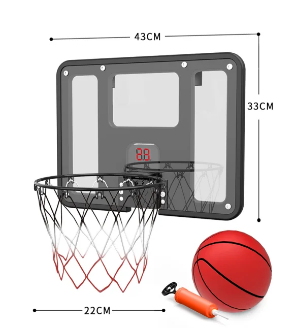 Kids Sport toys indoor Scoring Handing Basketball Board Wall Mounted Basketball Hoop Automatic scoring basketball board