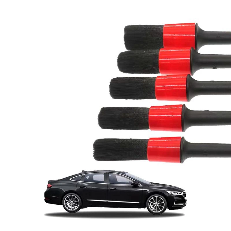 18pcs boar hair interior car care dust wash cleaning plastic detail pp bristle brush kit auto detailing extra soft brushes set