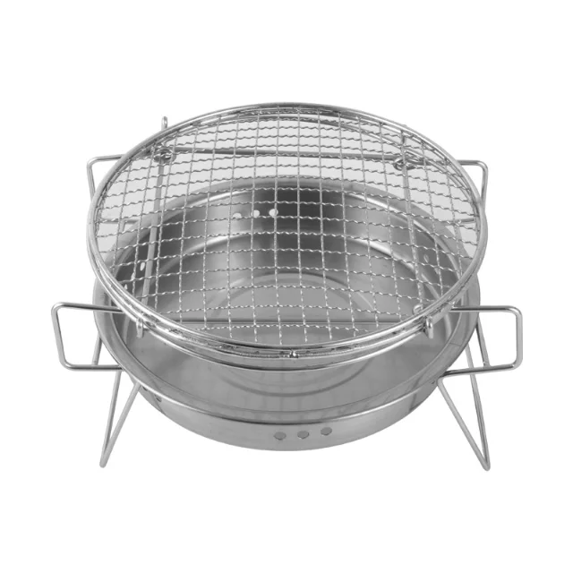 
Outdoor Folding Stainless Steel Charcoal Grill Japanese Bbq Round Grill 