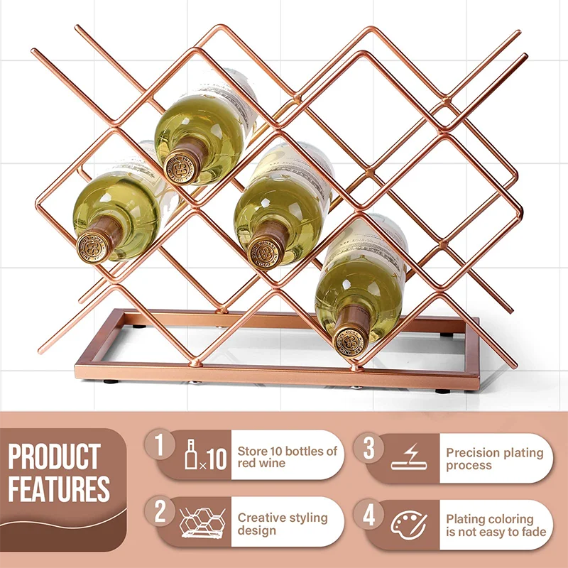 Factory Personalized 20 Litres Water Spray Bottle Drying Racks With Fits Six Wine Bottles For Bar And Hotel