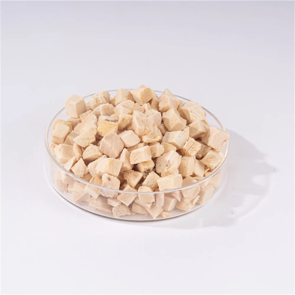 Original Chicken Meat Dry Cat Food Delicious Chicken Cat Food Topper treats Freeze Dried Chicken Cube Cat Snacks
