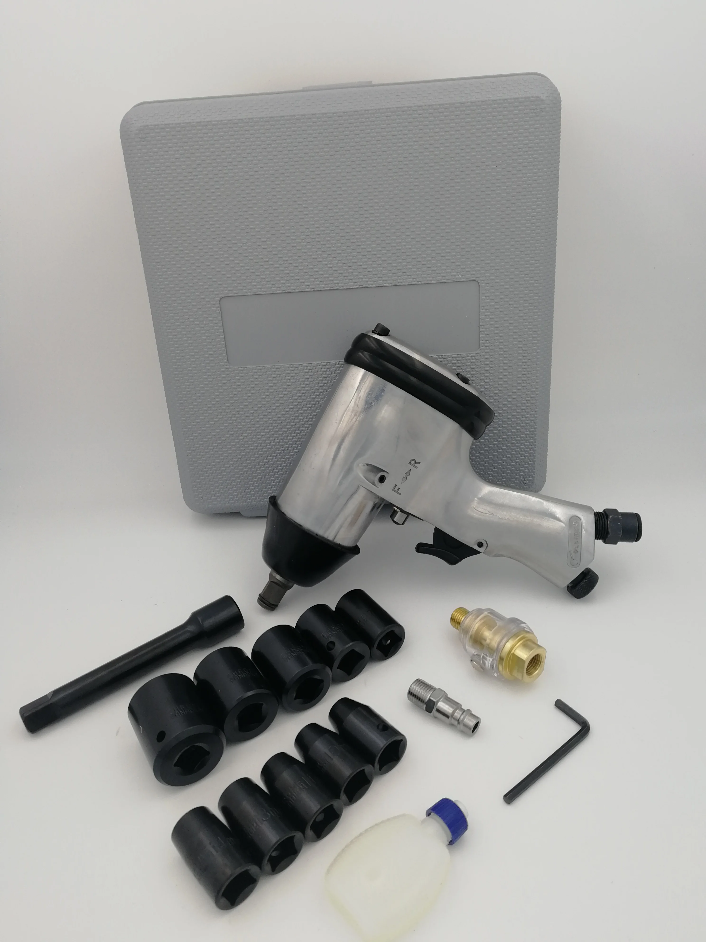 
17PCS 1/2' AIR IMPACT WRENCH KIT, 17PCS PNEUMATIC TOOL SET 