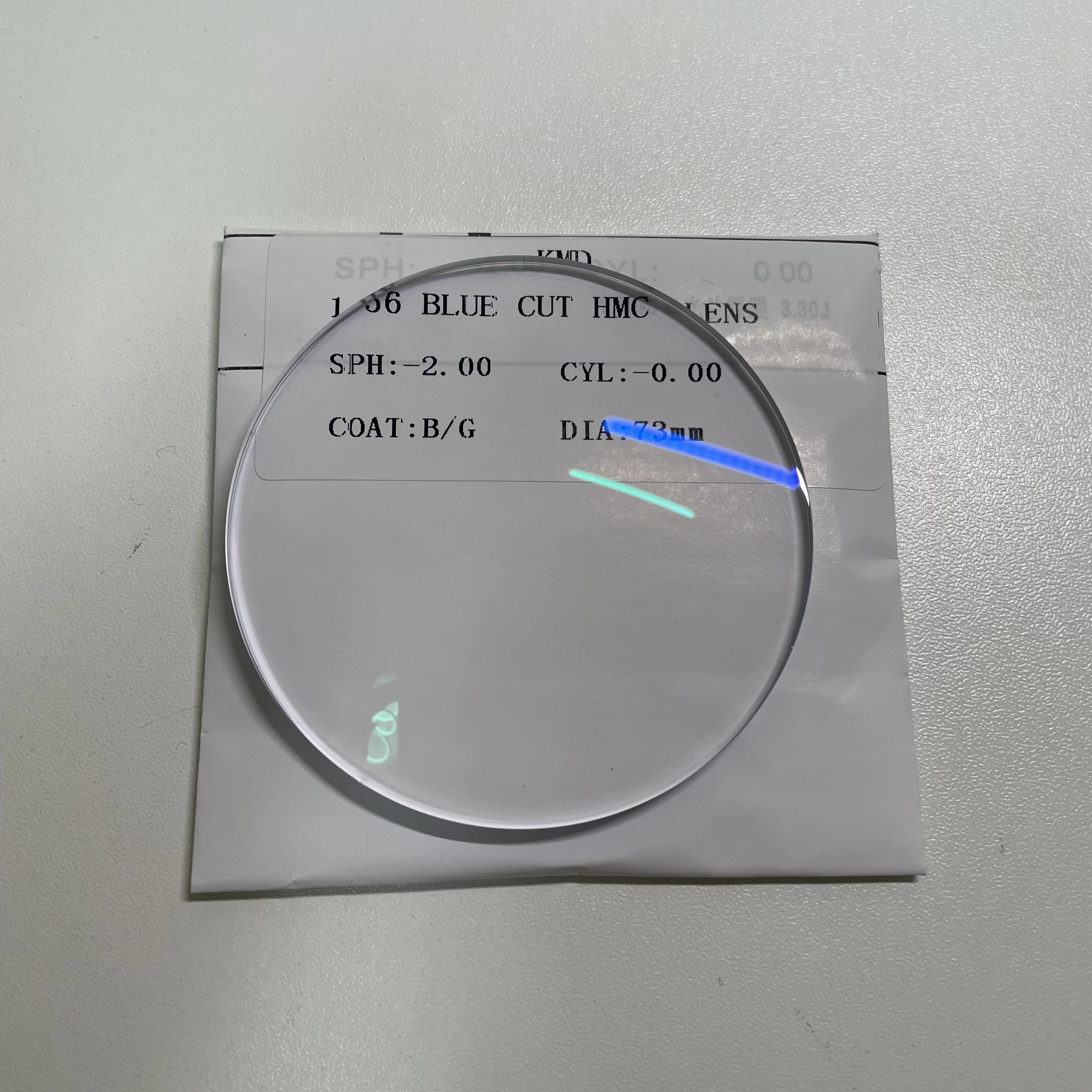 KMD 1.56 PGX HMC Prescription Optical Single Vision Lens For Germany Standard