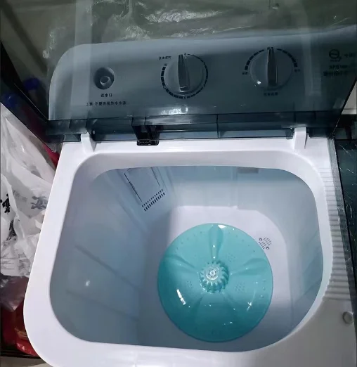 Hot 10kg double bucket semi-automatic washing machine top load household washing machine
