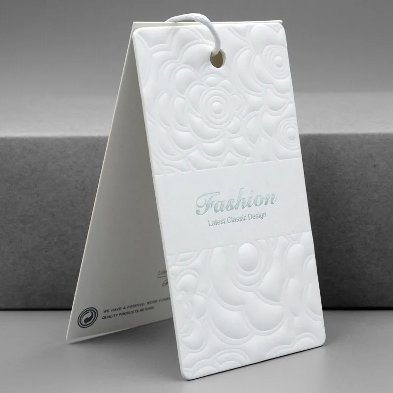 Специально бумажная этикетка для печати, тисненые, изготовленные на заказ, с УФ-этикеткой для одежды, бумажная этикетка для джинсов, одежды и одежды