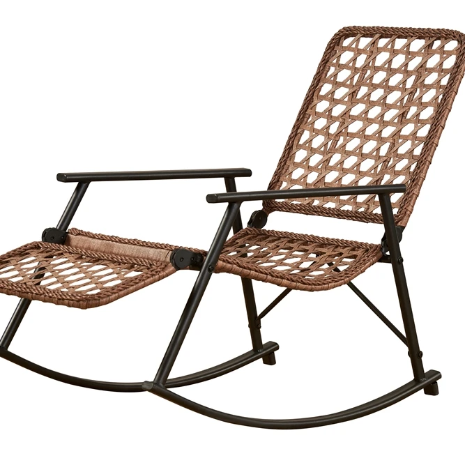 swing for adults outdoor rattan seat steel folding chairs outdoor furniture