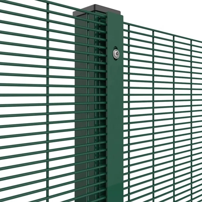 Rigid welded 358 wire mesh anti-climb high security fencing panel