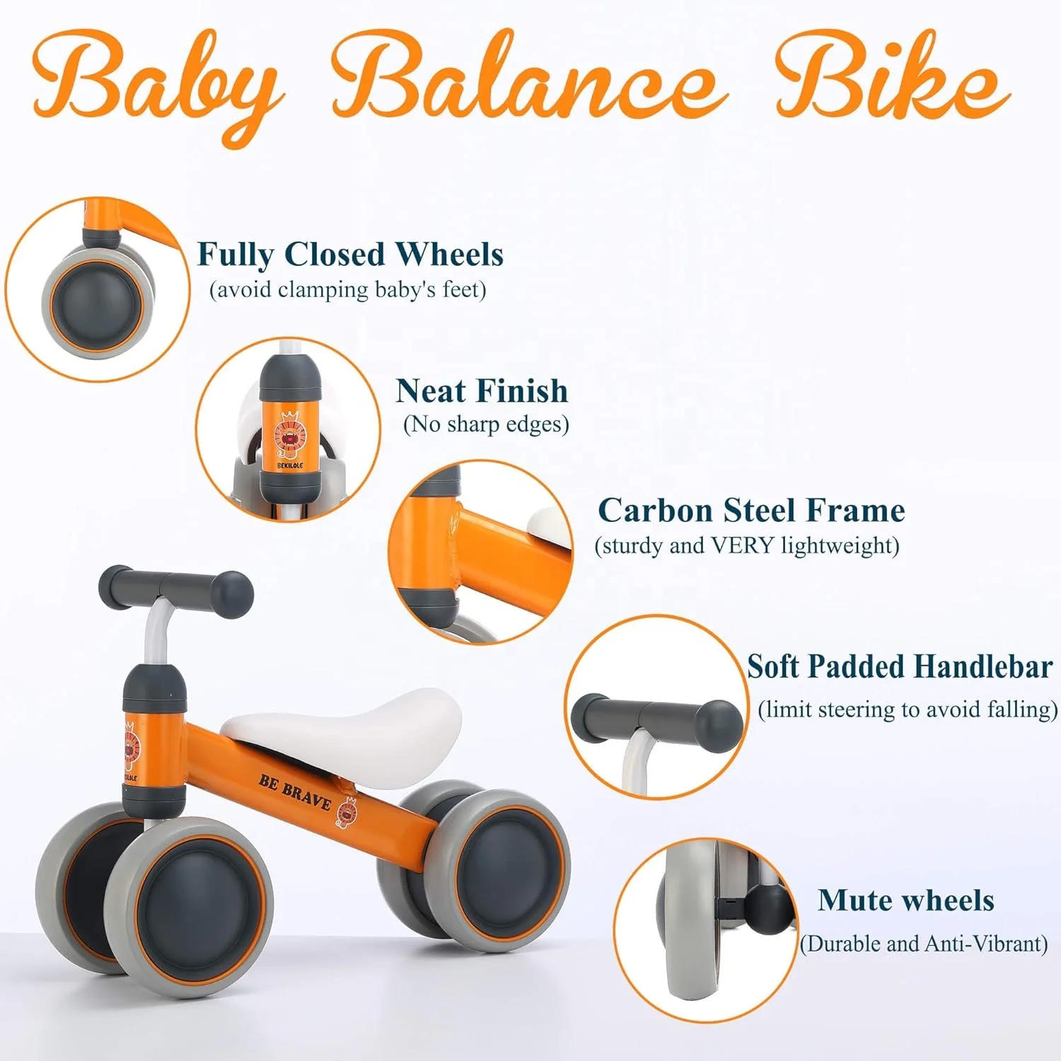 New Design 1-3 Years Baby Toys Gift Walker  Kids Balance Bike Bicycle 4 PP Wheels Children Toddler Car Push Bike