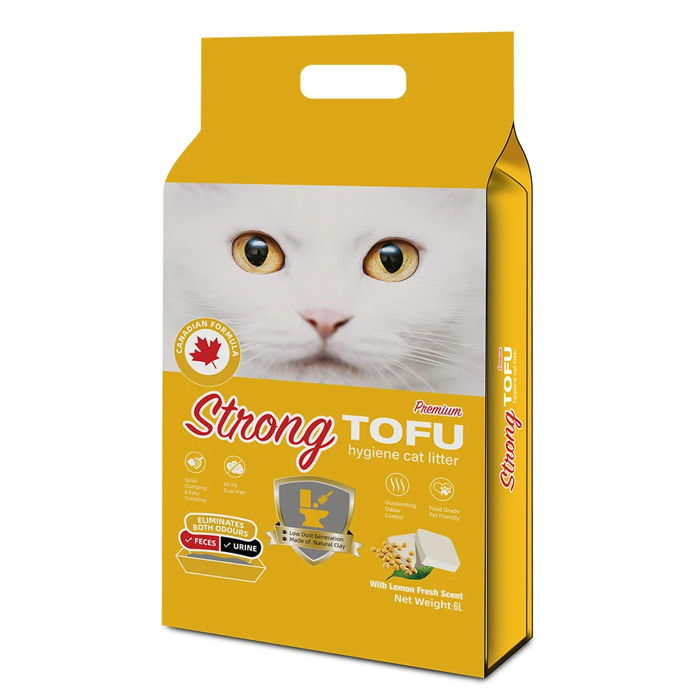 Strong Brand Extreme Cleaning Tofu Cat Litter Odor-Seal Tofu Sand Flushed Tofu Cat Sand Cat Toilet Material