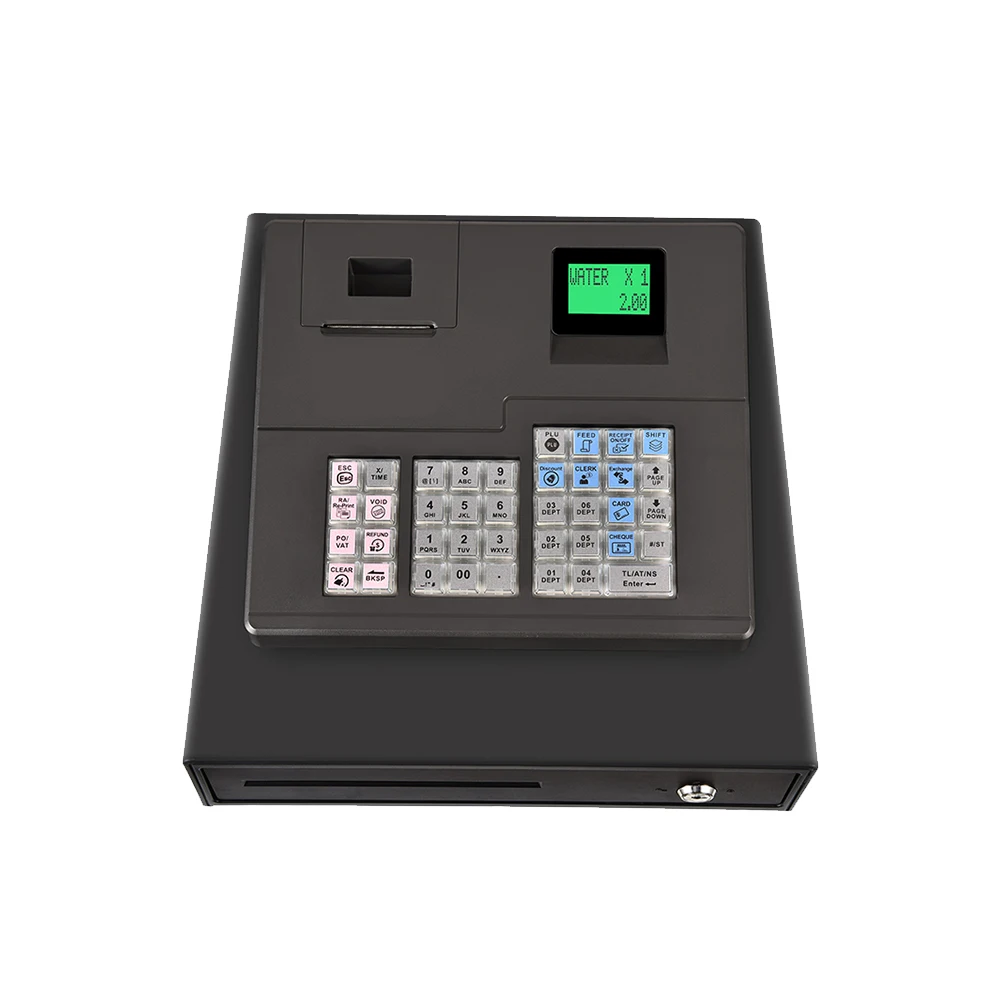 Electronic Cash Register Supermarket Cashier Payment POS Terminal Machine with 58mm Printer ECR600