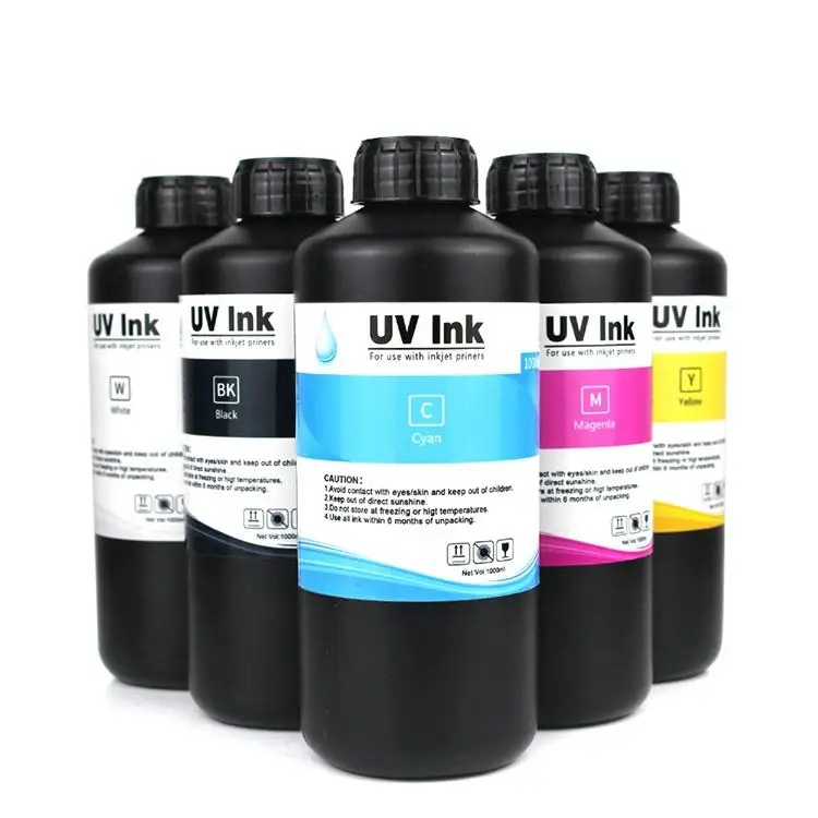 Best quality pigment cmyk white Ricoh g5 gen5 uv ink for uv flatbed printer