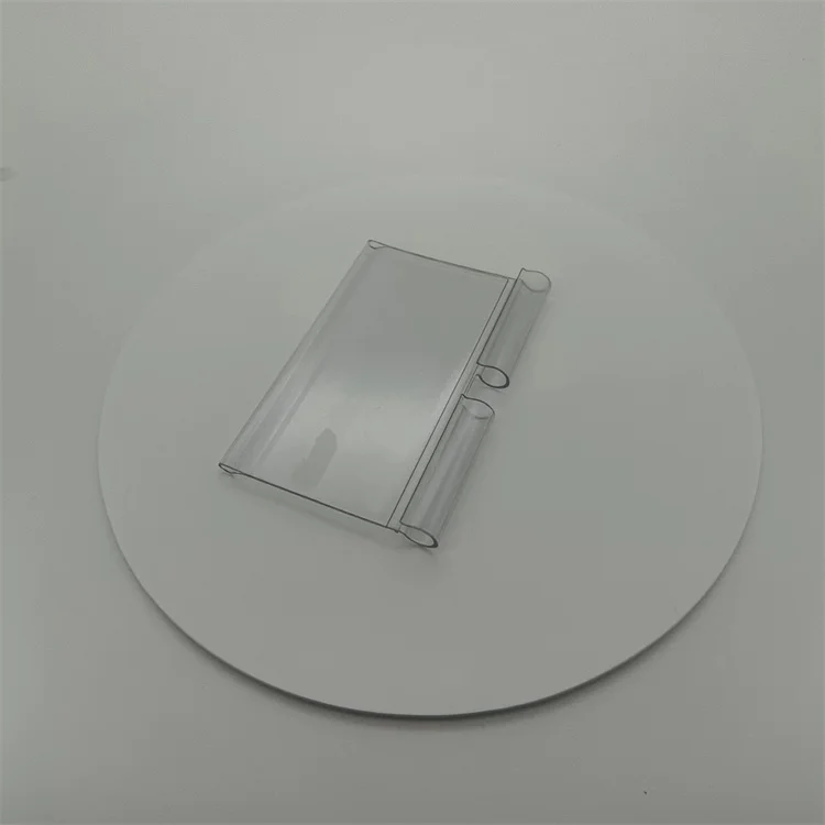 Оптовая продажа, ярлык на крючок из прозрачного ПВХ 77*53 на заказ