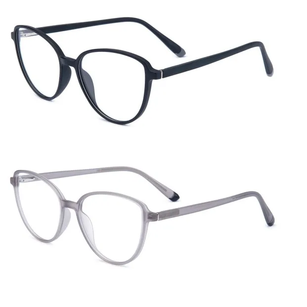 New Fashionable Full Frame TR86 Plain Glasses with Trendy Multi-Color Eyeglass Frame Custom Printed Pattern Type