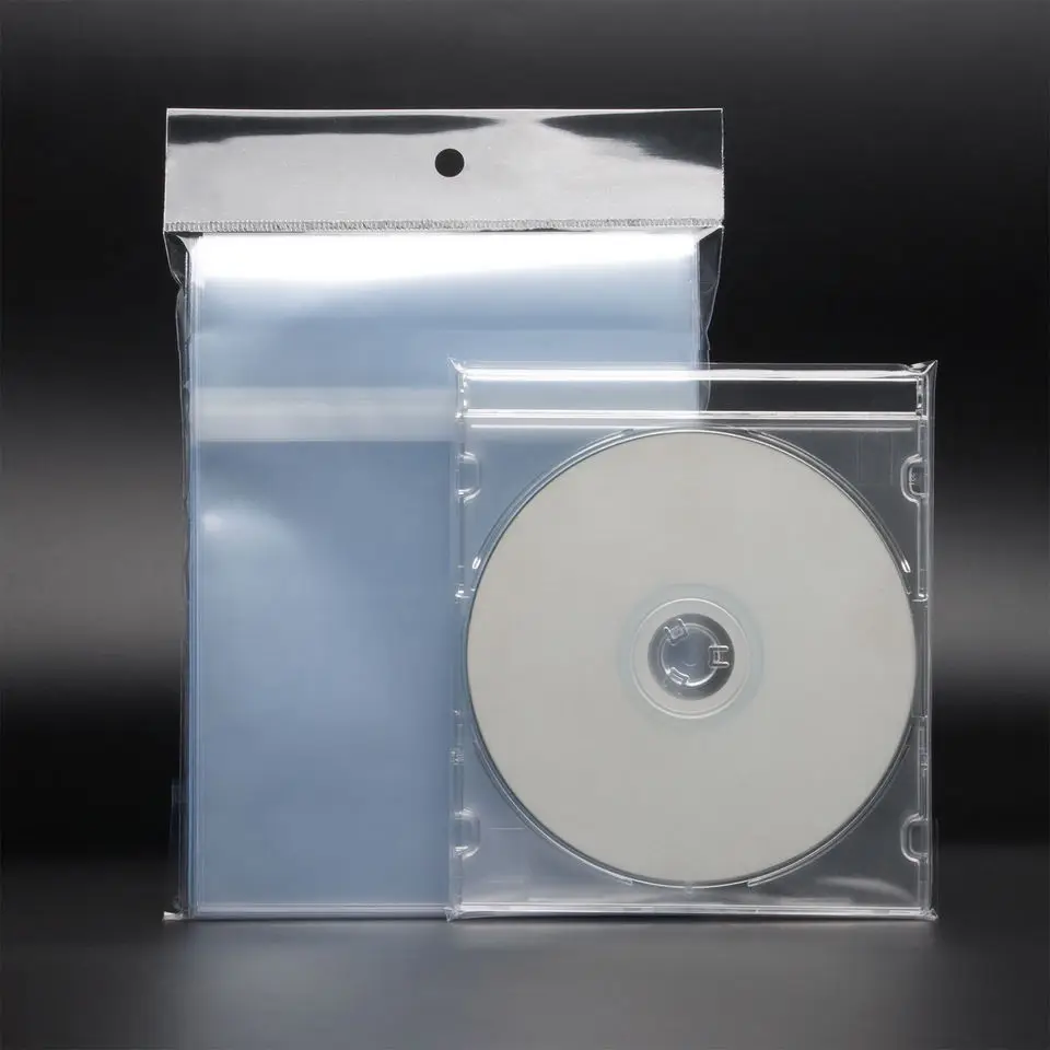100 Pcs Standard CD Jewel Case Cello/Cellophane Bags
