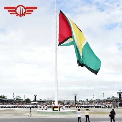 Поставка серебряного спиннинга RICJ открытый автономный алюминиевый флаг 8 м 9 10 Электрический флагшток из нержавеющей