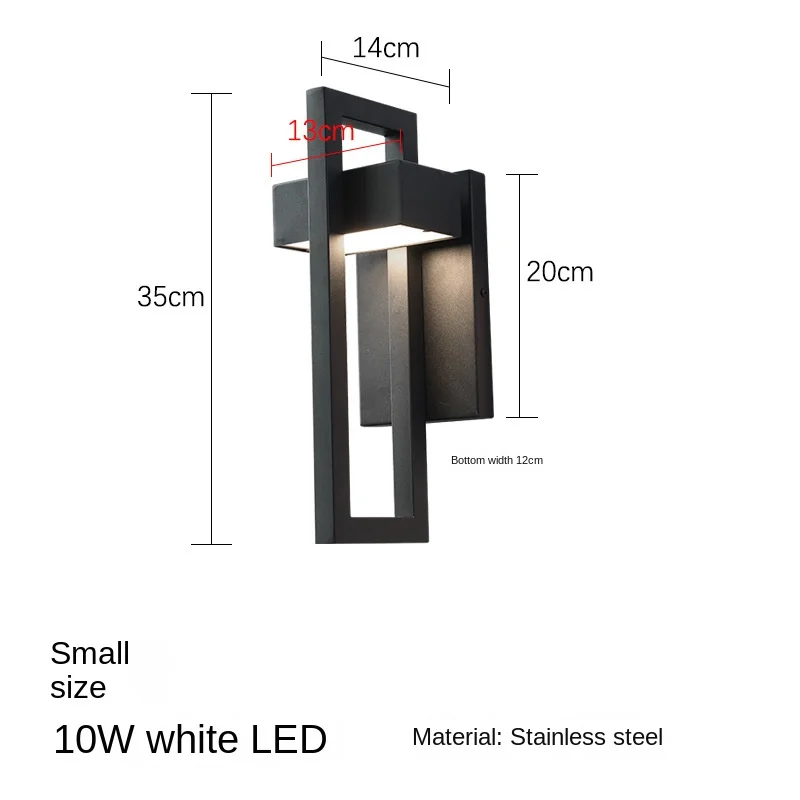 IP65 Waterproof Outdoor Wall Mount Light Sconce Fixtures Wall Lamp Modern Black Wall Light